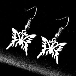 Sterling Tribal Butterfly Earrings